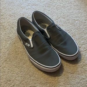 Grey slip on vans